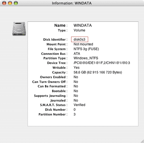 Disk Utility info Disk Utility info
