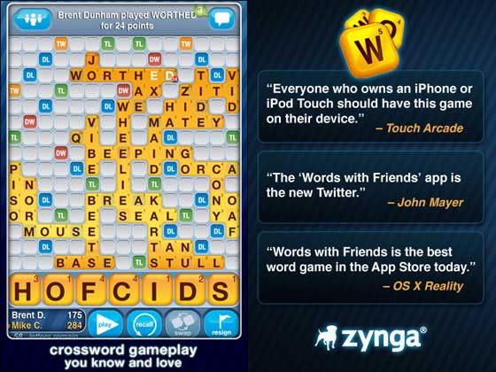 Words with Friends iPhone