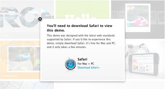 Apple HTML5 Safari