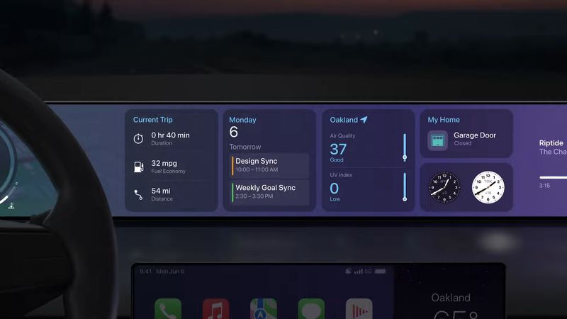 Next Generation CarPlay Widgets